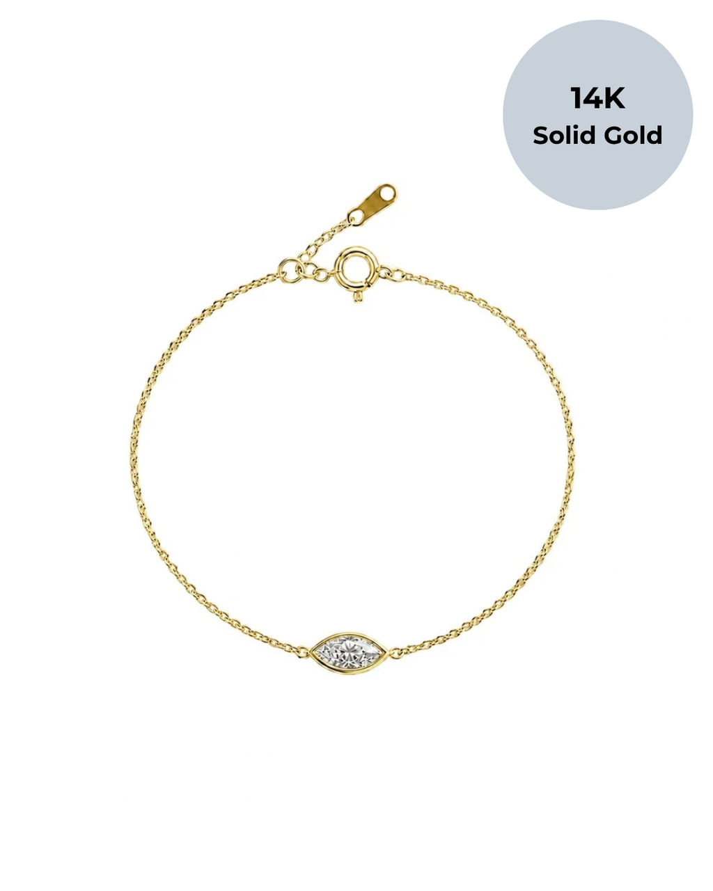 14K Louis Marquise Bracelet